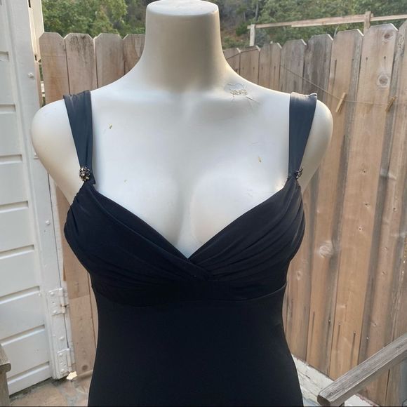 Laundry by Shelli Segal black maxi dress size 2 petite - Picture 9 of 10